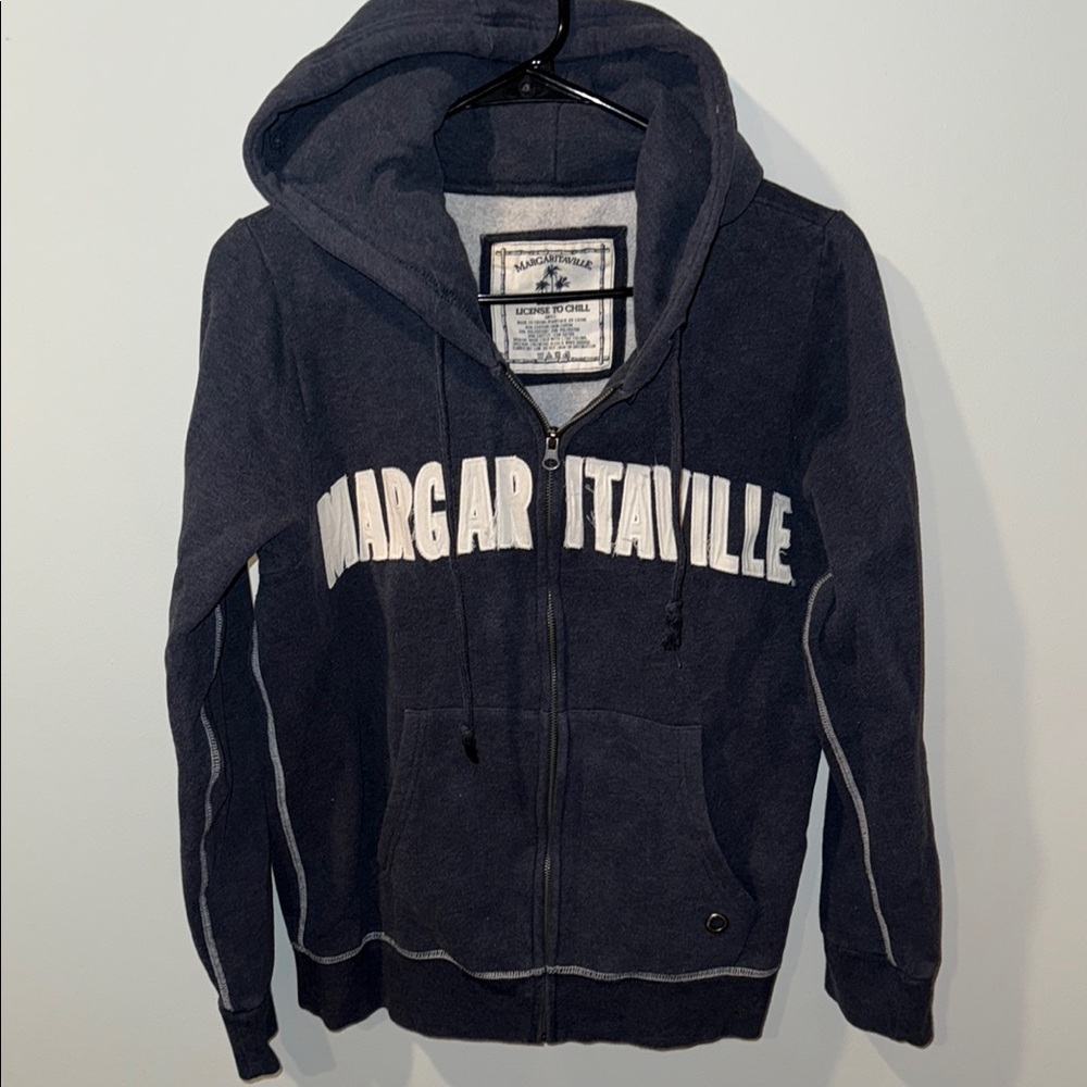 Margaritaville Navy Zip Up Hoodie